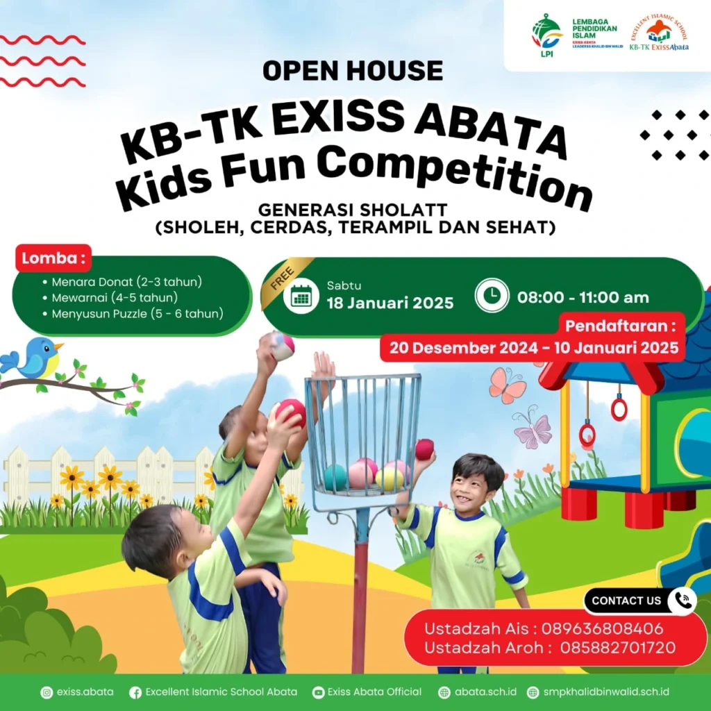 OPEN HOUSE Toddler-KB-TK EXISS ABATA : Kids Fun Competition