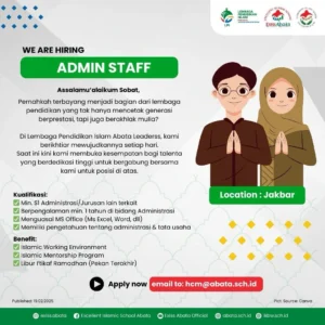 WE ARE HIRING : ADMIN STAFF & FINANCE STAFF INVAL