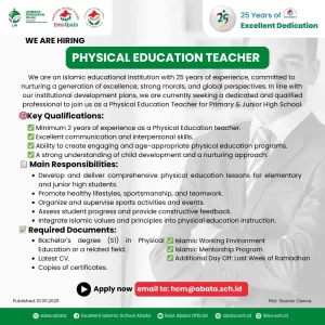 Lowongan Kerja di Excellent Islamic School (EXISS) ABATA