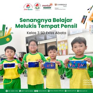 Serunya Belajar Melukis Tempat Pensil di SD Exiss ABATA