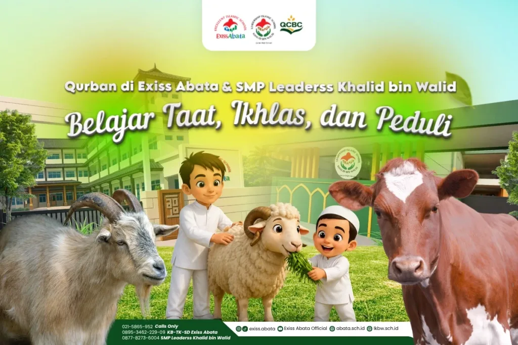 Qurban di Exiss Abata & SMP Leaderss Khalid bin Walid: Belajar Taat, Ikhlas, dan Peduli