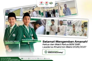 Ketua dan Wakil Ketua BEM SMP Leaderss Khalid bin Walid